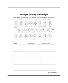 strength spotting hindsight document image