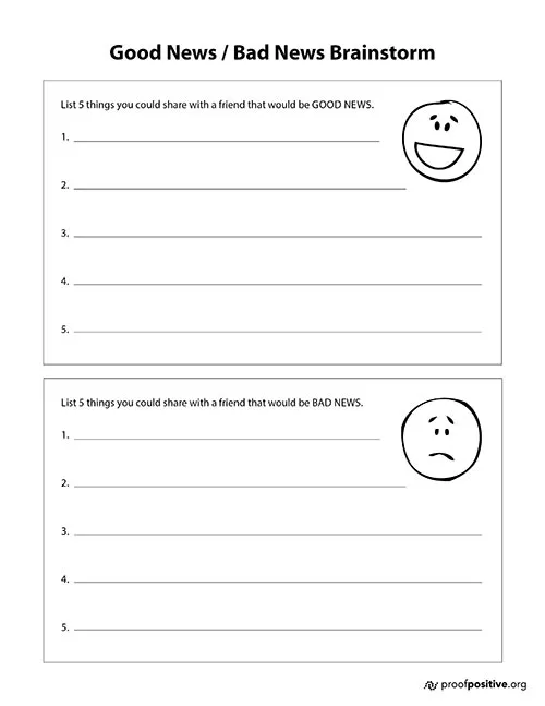 Good News / Bad News Brainstorm