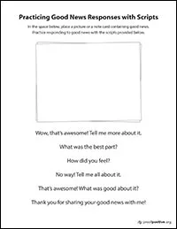 Practicing Good News Responses with Scripts thumbnail