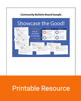 Showcase the Good community bulletin board sample thumbnail