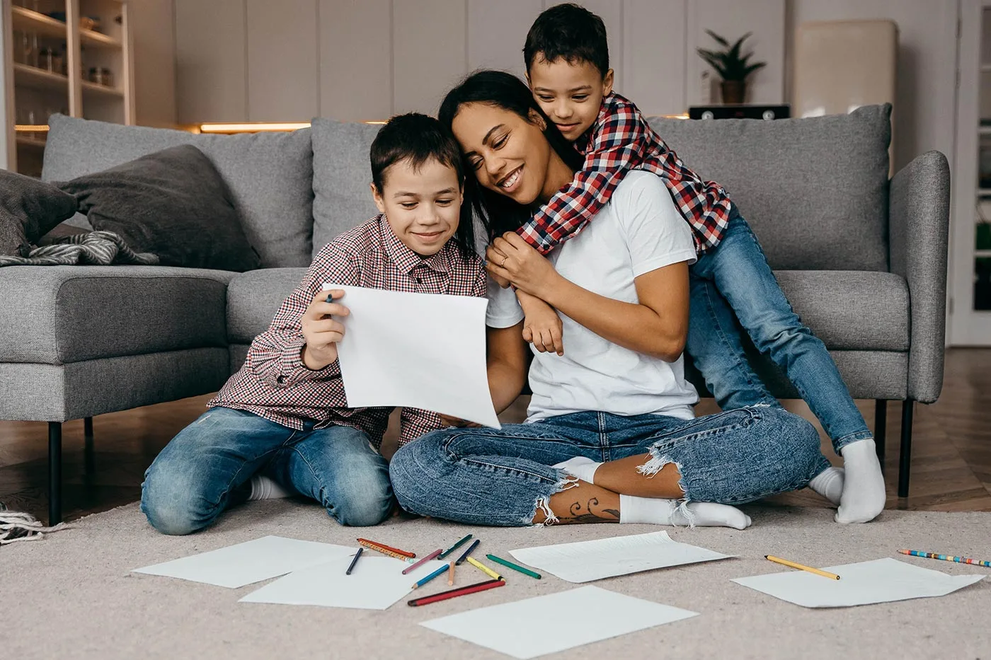 Image of a loving family