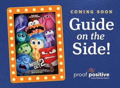 IO2_Blog_1 Inside Out movie image of the emotions in a frame: Coming soon! Guide on the Side!