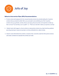 Behavioral Intervention Plan Recommendations thumbnail