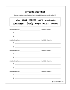 My Jolts of Joy List thumbnail