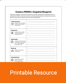 Create a PERMA+ Snapshot Blueprint thumbnail