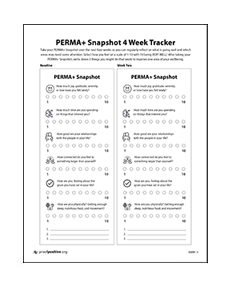 PERMA+ Snapshot 4 Week Tracker thumbnail