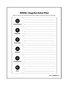 PERMA+ Snapshot Action Plan thumbnail