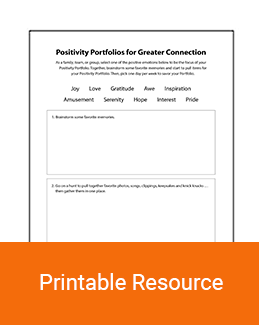 Positivity Portfolios for Greater Connection thumbnail