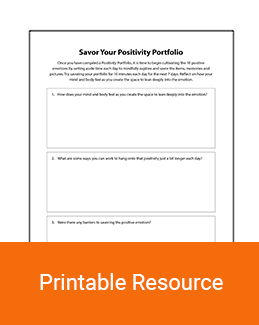 Savor Your Positivity Portfolio thumbnail