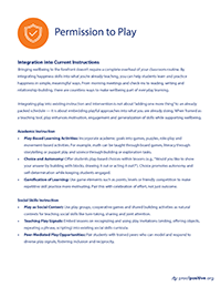 Permission to Play Integration Curriculum thumbnail