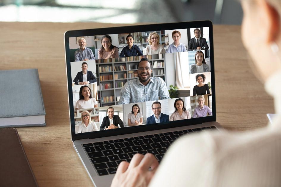 people on a video call