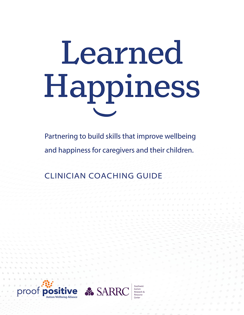 Learned Happiness Clinician Coaching Guide cover